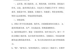 高中篮球队训练的计划。